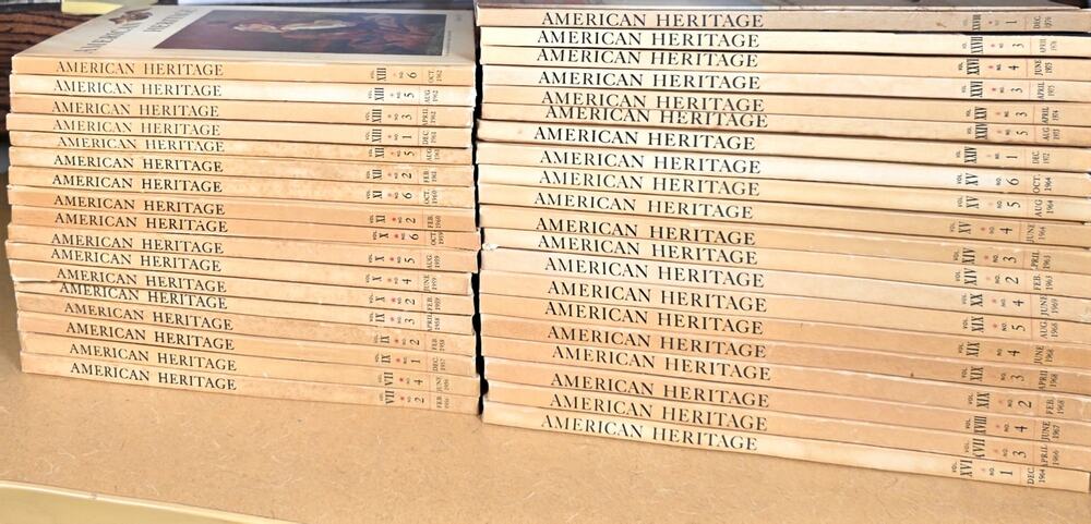 Vintage American Heritage Lot 0f 37 HC Books 1950s - 1970's Not A Complete Set